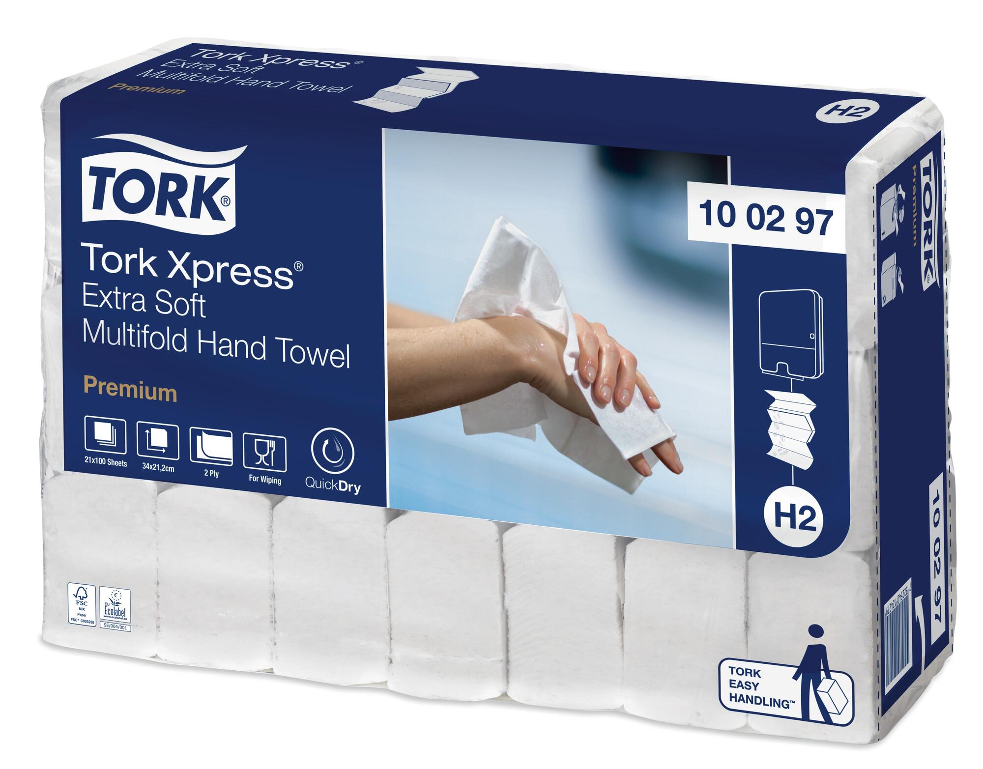 Tork premium extra soft 4 fold 100297