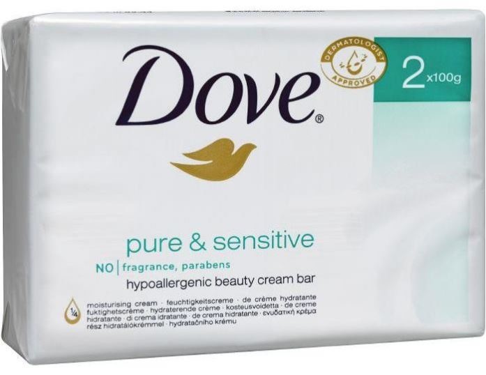 Dove pure & sensitiv 100 gr. 2 stk.