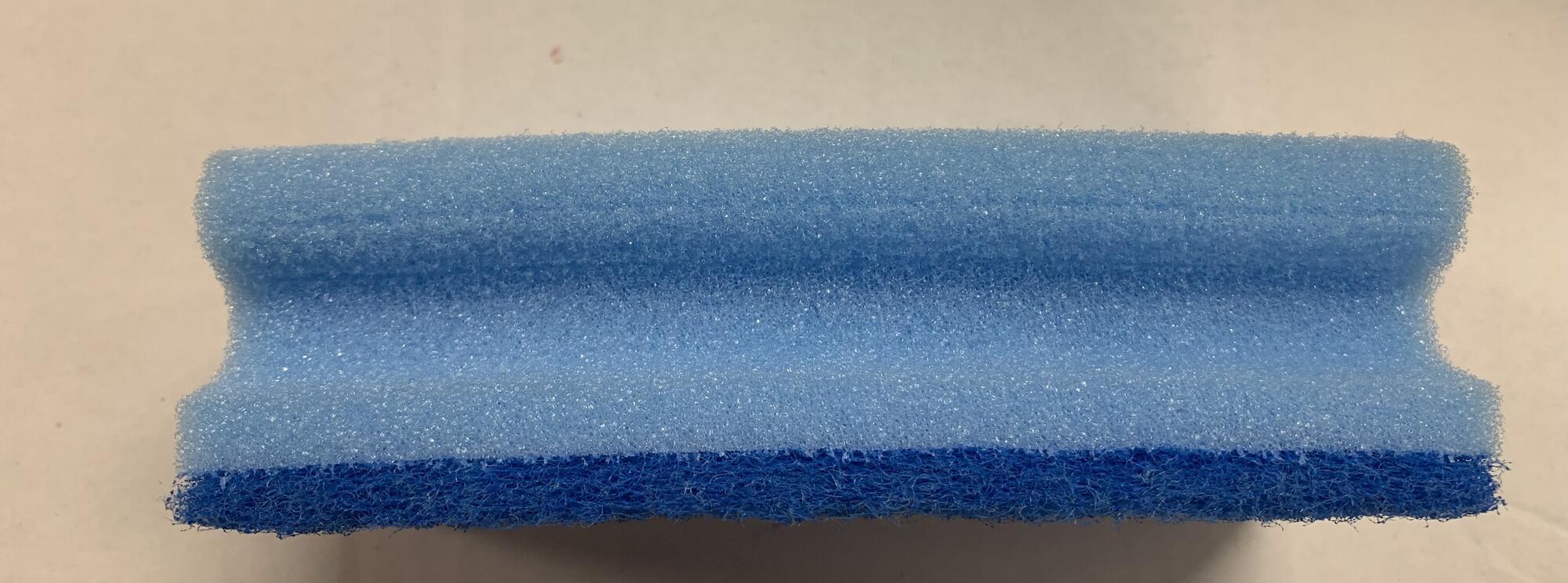 Svamp blå med blå skur 1 stk (10)