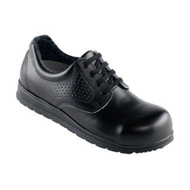 Sikkerhedssko Derby sort snørre
