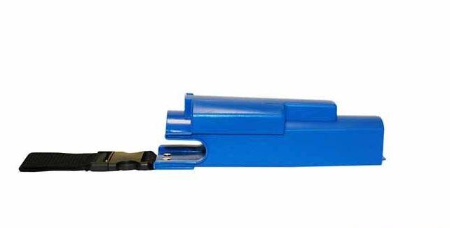 Blå strip & cleanerholder