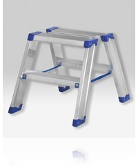 Håndværkerstige 4 trin aluminium