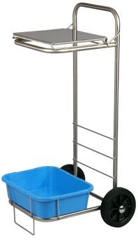 Affaldsvogn med låg