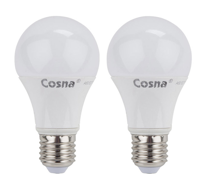 Lyspære led 6W E27 2 stk.