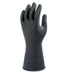 Gummihandske sort str. xx-large